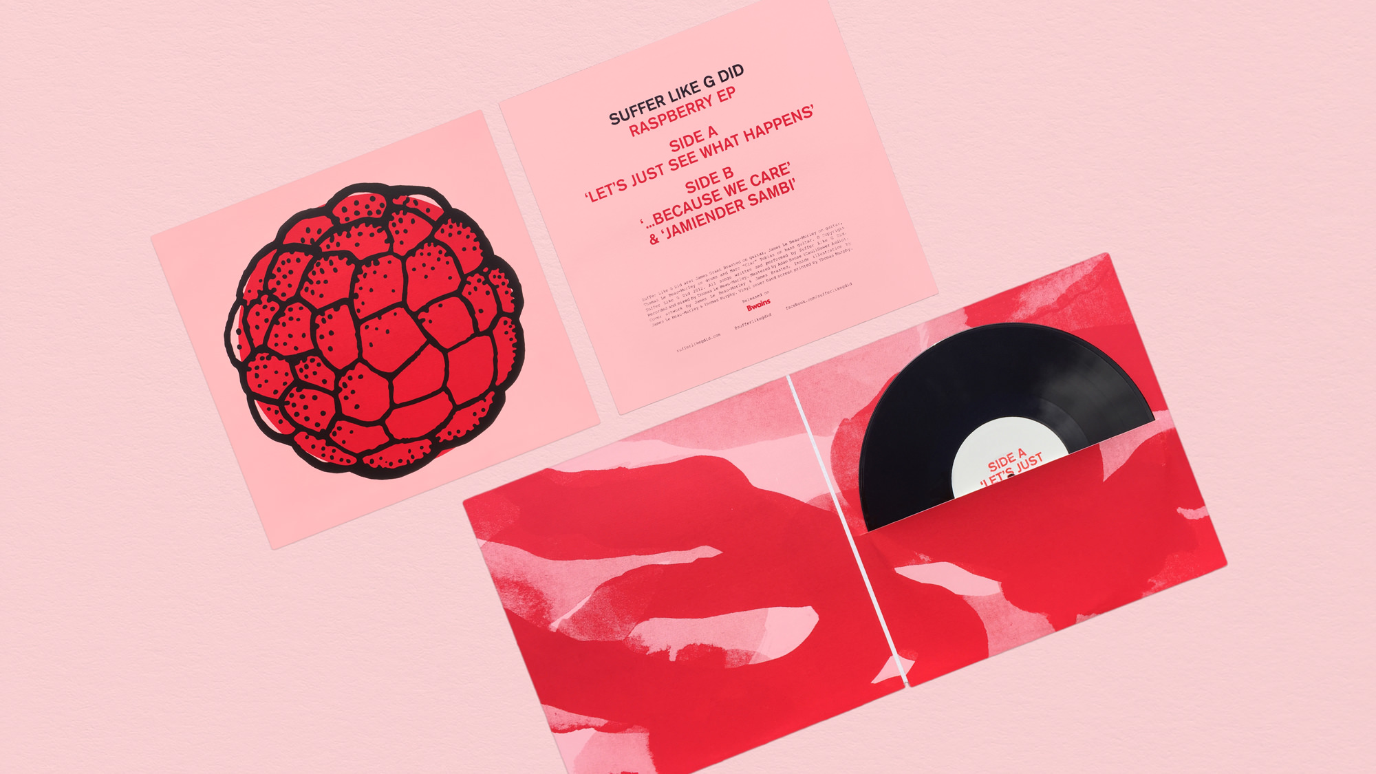 Suffer Like G Did Raspberry EP vinyl